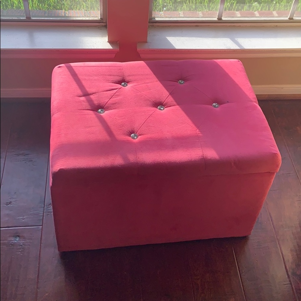 Hot Pink Ottoman